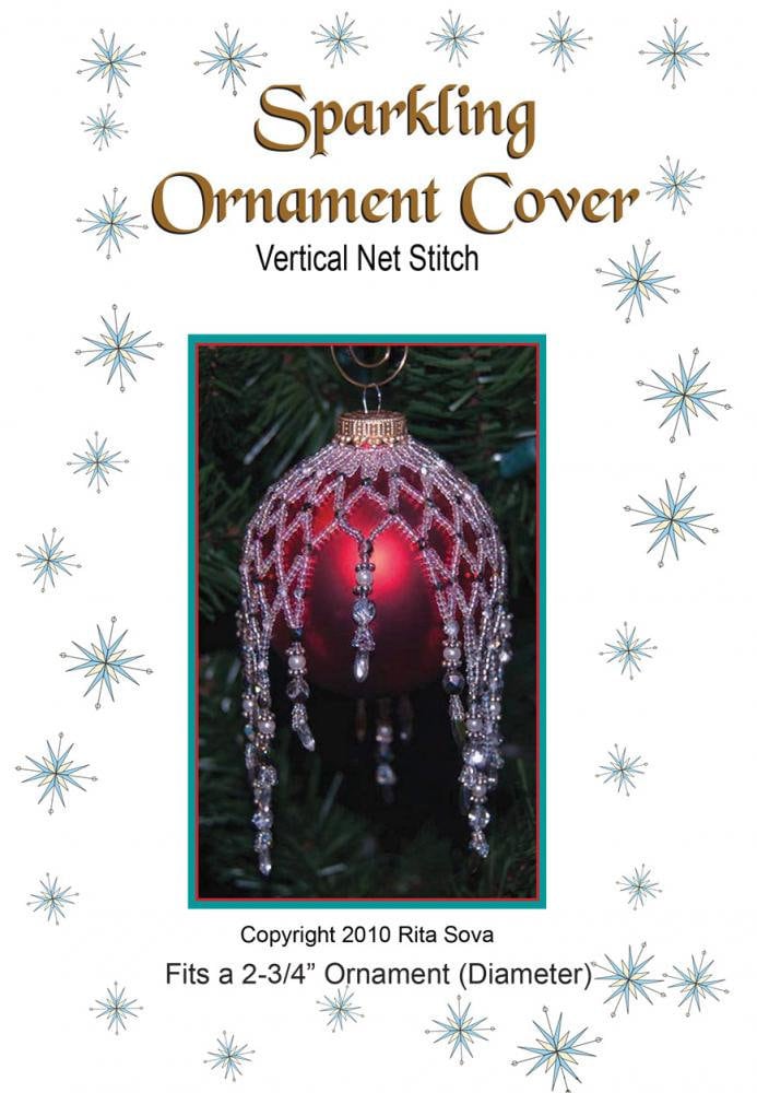 Beaded Christmas Ornament Cover Pattern: Sparkling Bauble Tutorial