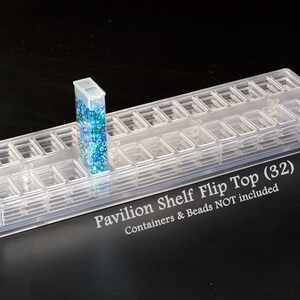 Bead Storage Pavilion Showcase with or Without Flip-Top Shelves - Bead Organization - Bead Containers image 6