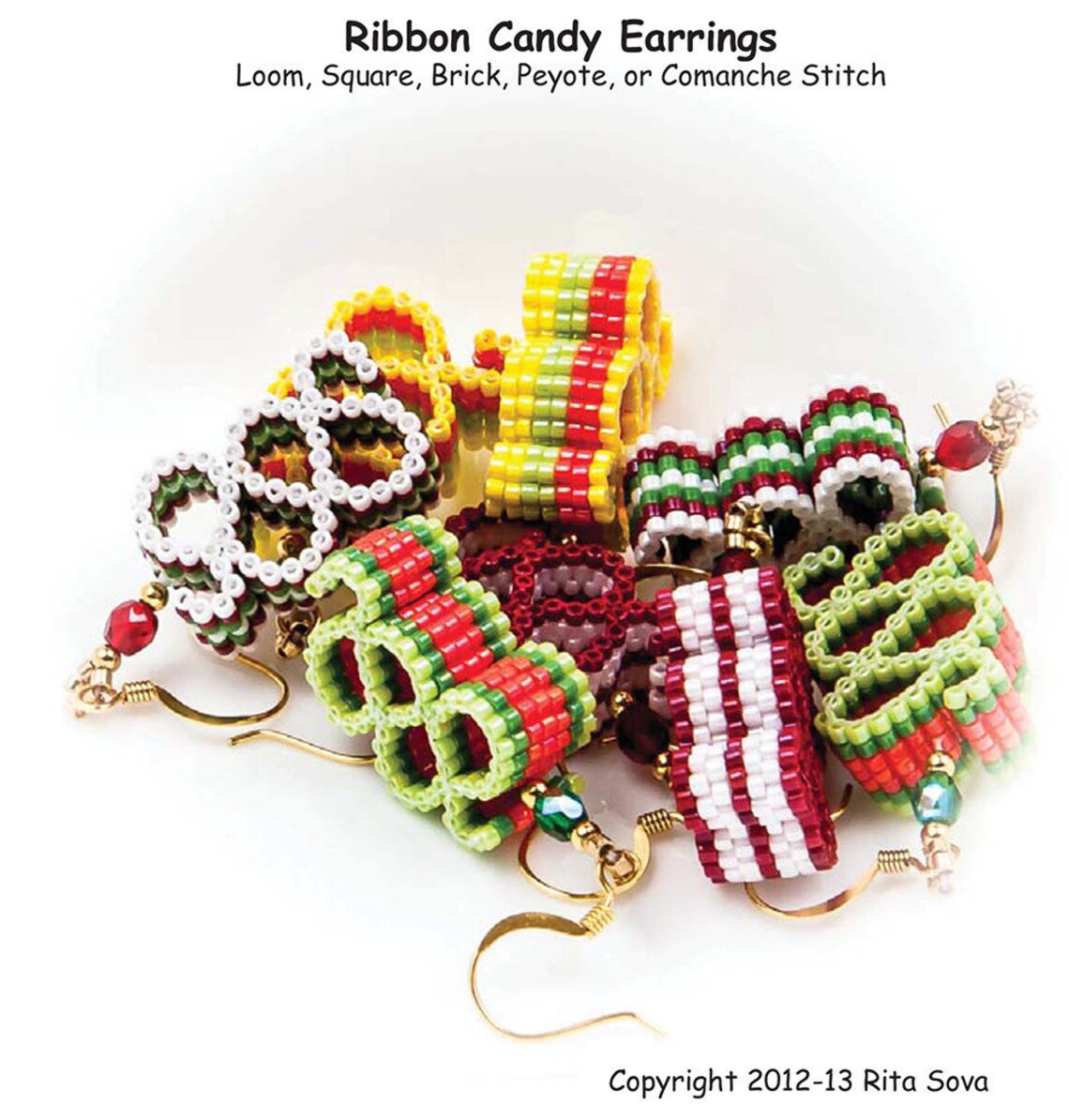 Instant PDF Download Ribbon Candy Earrings Beading Tutorial Etsy