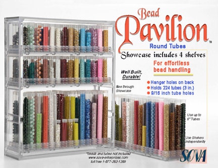 Bead Storage Solution Bead Pavilion Showcase With or Without 4 ROUND  Shelves Bead Organizer, Bead Tower Display, Bead Organization -  Israel