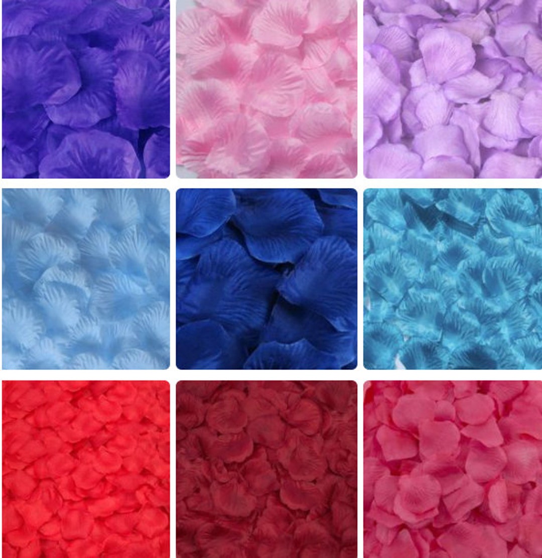 100pcs Silk Rose Flower Petals for Wedding Party Decoration Etsy
