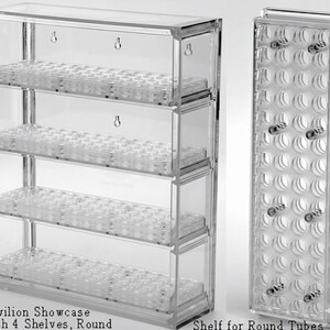 Bead Storage Bead Organizer Solutions: Bead Pavilion Showcase by Sova Enterprises made in the USA! Choose the version that fits your needs! Case + 4 RD Shelves