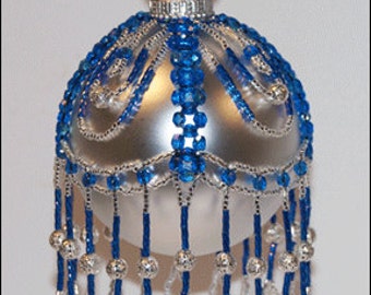 Alice Beaded Christmas Ornament Cover 2 Pattern