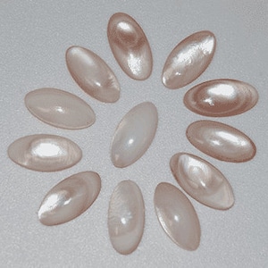 14x7mm Oval Cabochon, Mother of Pearl, Natural, SE20250