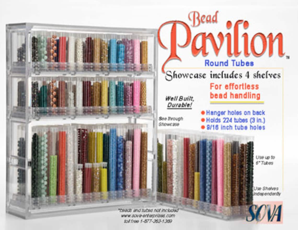 Bead Storage Solutions Bead Pavilion Complete Showcase With 4 Etsy UK