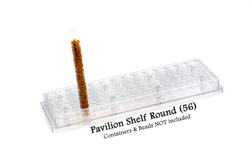 Bead Storage Solutions: Bead Pavilion Complete Showcase With 4 Shelves  round/rd or Flip Top/ft Shelves Bead Organizer, Bead Display 