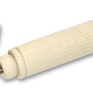 May include: A wooden case with a lid, containing a set of needles. The case is made of light wood and has a simple design.