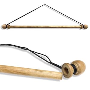 Walnut Wood Tapestry Rod: Wall Hanging Dowel (15-1/4&quot; or 18-1/4&quot; Long)