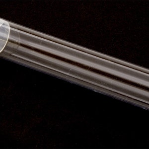 50pack 3&quot; Clear Round Tubes and caps 9/16&quot; - Seed Bead Storage, Candy Favor Tube, Bead Organizer