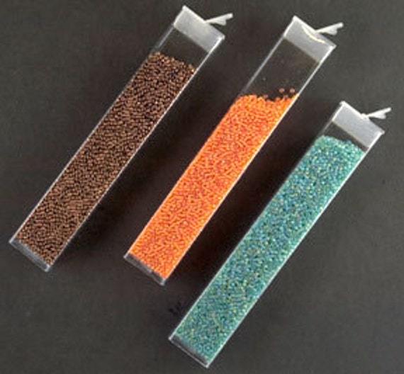 Jewelry Making & Beading 6 Clear Flip Top Containers Candy Favor Tube