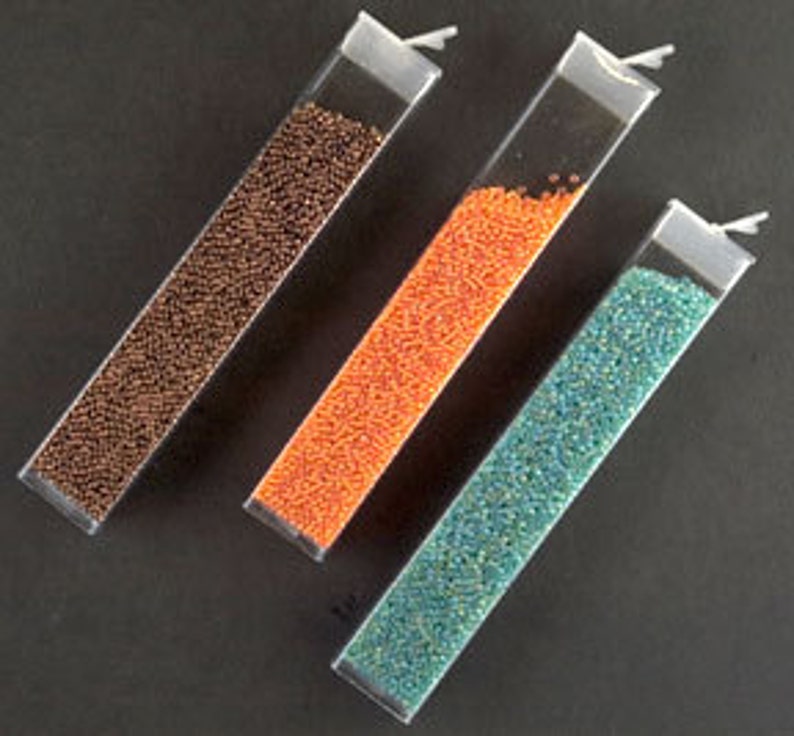 10pack 6 Clear Flip Top Containers Seed Bead Storage Etsy