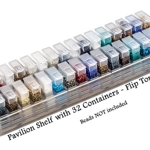 1-1/2" Flip Top Containers, Clear - Seed Bead Storage, Bead Organizer, Diamond Painting, Bead Organization, Candy Favor, Bead Storage