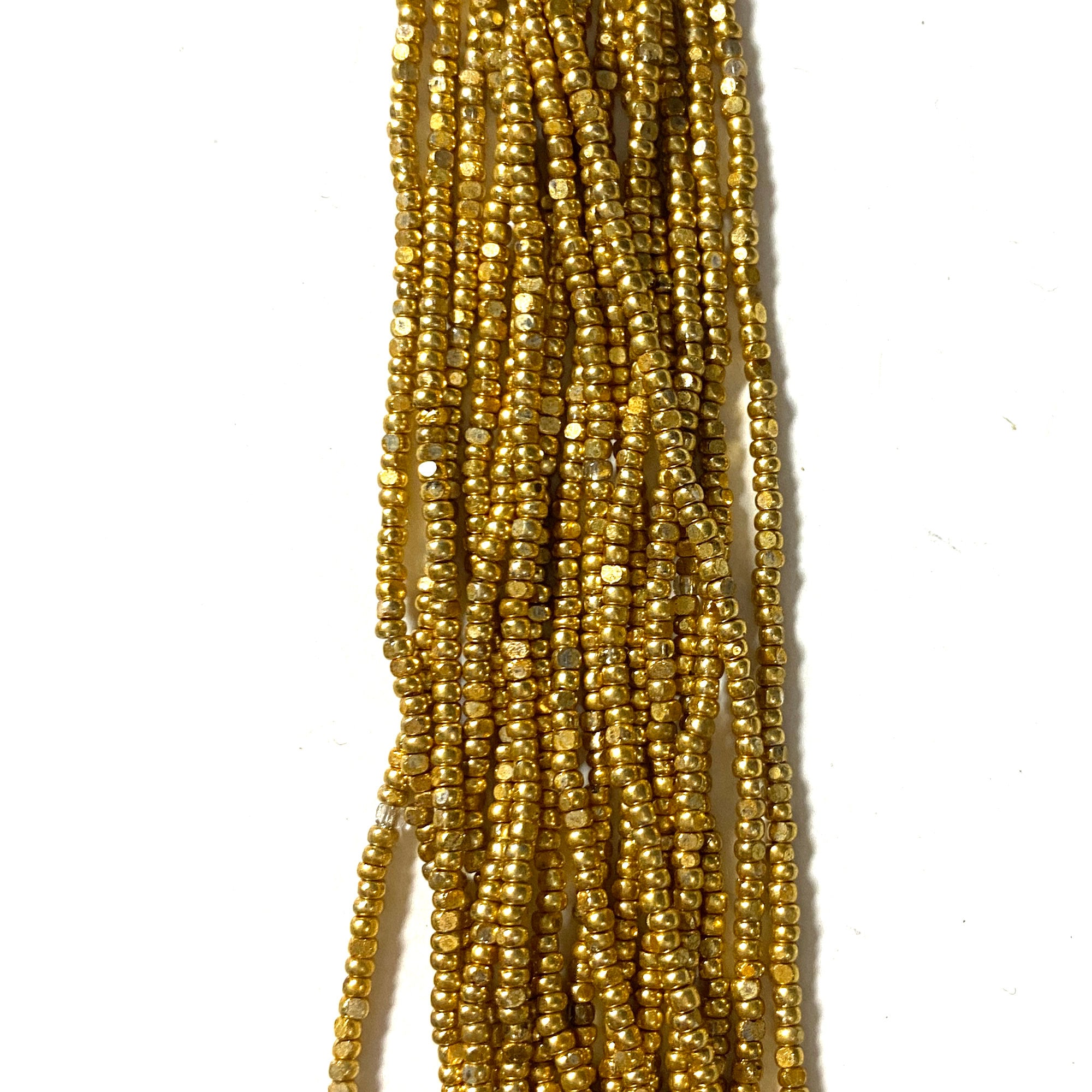 Size 8 Miyuki Seed Beads -- 465 24K Gold Plated