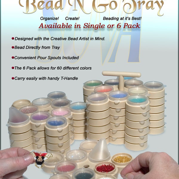 Bead N' Go Tray: Portable Bead Storage & Organization