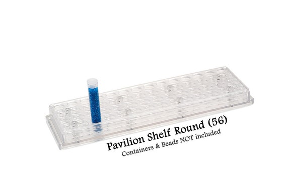 Bead Storage Solutions: Bead Pavilion Shelf for Round Tube-vials-containers  56 Holes Bead Storage, Tools Organizer, Candy Storage 