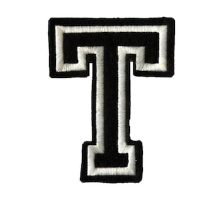 5&quot; Embroidered Letter Patches for Jackets - Varsity Style Iron On Custom Patch Letters