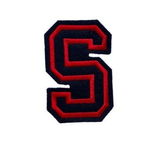 1&quot; Embroidered Letters * Letter Patches for Jackets * Varsity OUTLINE Font *