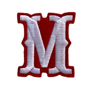 6” Embroidery Font Iron on Letters Back Patches for Custom Jackets