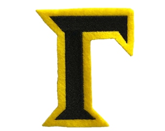 1” Iron On Greek Letter Custom Patches for Jackets