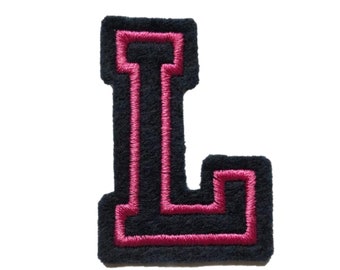 1" Custom Back Patch * Embroidered Letters * Letter Patches * Metal Patches * VARSITY OUTLINE Font