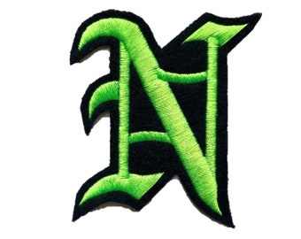 Iron on Letter OLD ENGLISH Custom Patches for Jackets 3"