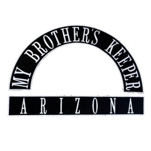 12”-16" Iron On Rocker Patches for Biker , Motorcycle , Denim & Mens Leather Jackets and Vests * Custom Large Back Patch Set
