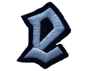 5" Old English Iron On Letter Patches for Denim Jackets * Custom Embroidery Font for Personalized Gift