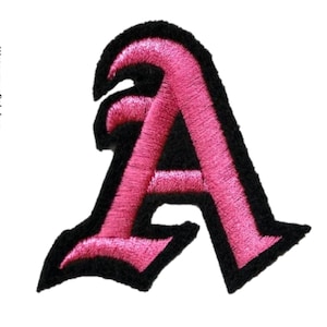 2" IRON ON LETTERS , Parches para chaquetas de mezclilla y batas de dama de honor * antiguo inglés personalizado bordado monograma gótico