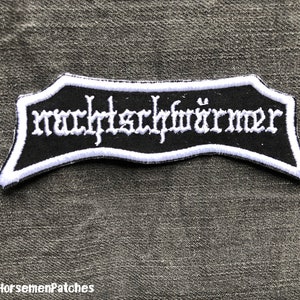 Custom Batwing Name Patch: Iron-On Biker Jacket Vest Patch