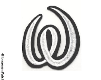 Custom Iron On Letter Patch: 4" Embroidered Mouse Walt Font