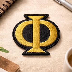 Iron On Greek Letter Patches for Fraternity & Sorority * Custom Embroidered Hellenic Alphabet (2")