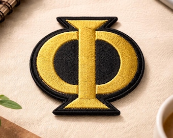 Iron On Greek Letter Patches for Fraternity & Sorority * Custom Embroidered Hellenic Alphabet (2")
