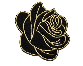 Patches traseiros personalizados para jaquetas ROSE Patch Flower Patch * 3,5"