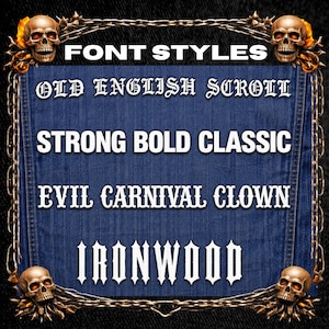 Lower Rocker Banner Custom Embroidered Rocker Patch Set, Iron-on Banners for Biker MC ...