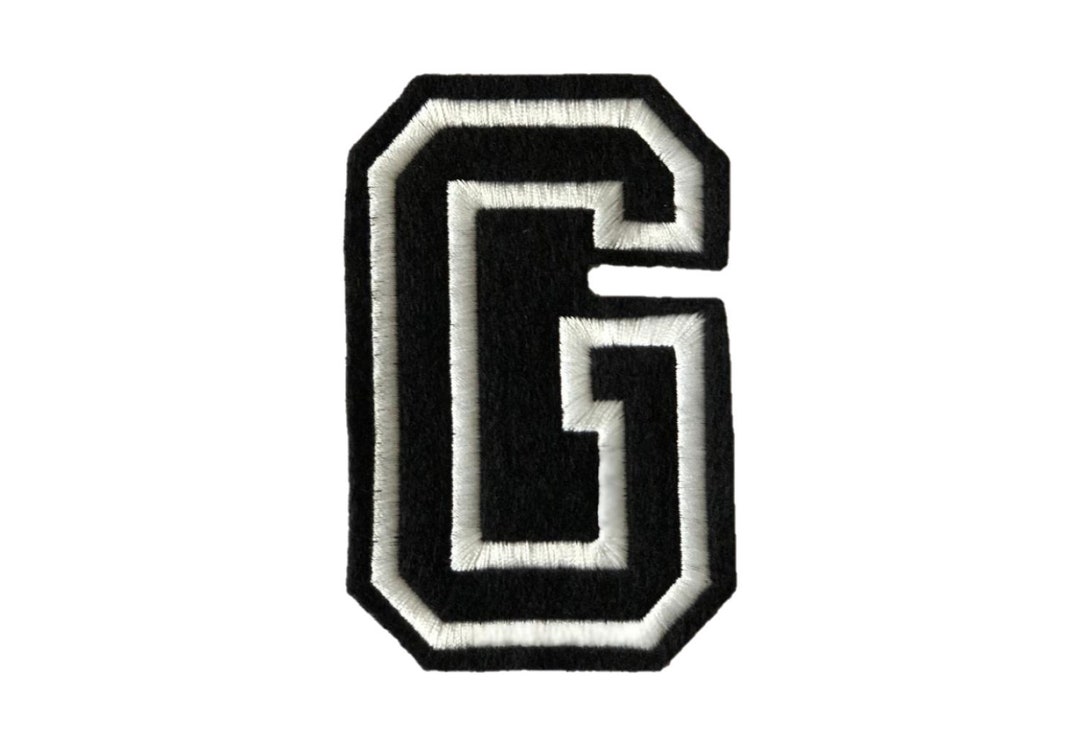 6 IRON ON LETTERS Letter Patches for Jackets Custom Embroidered Varsity