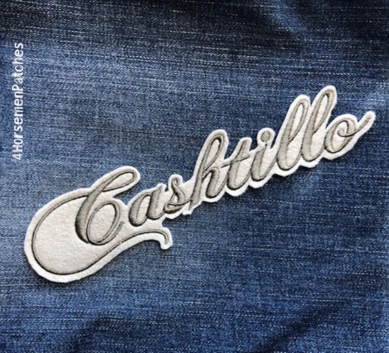 317 CUSTOM NAME PATCH Embroidered Iron on Personalized Patches for Denim Jean Bomber Jackets and Bridal Party Robes & Gifts image 4