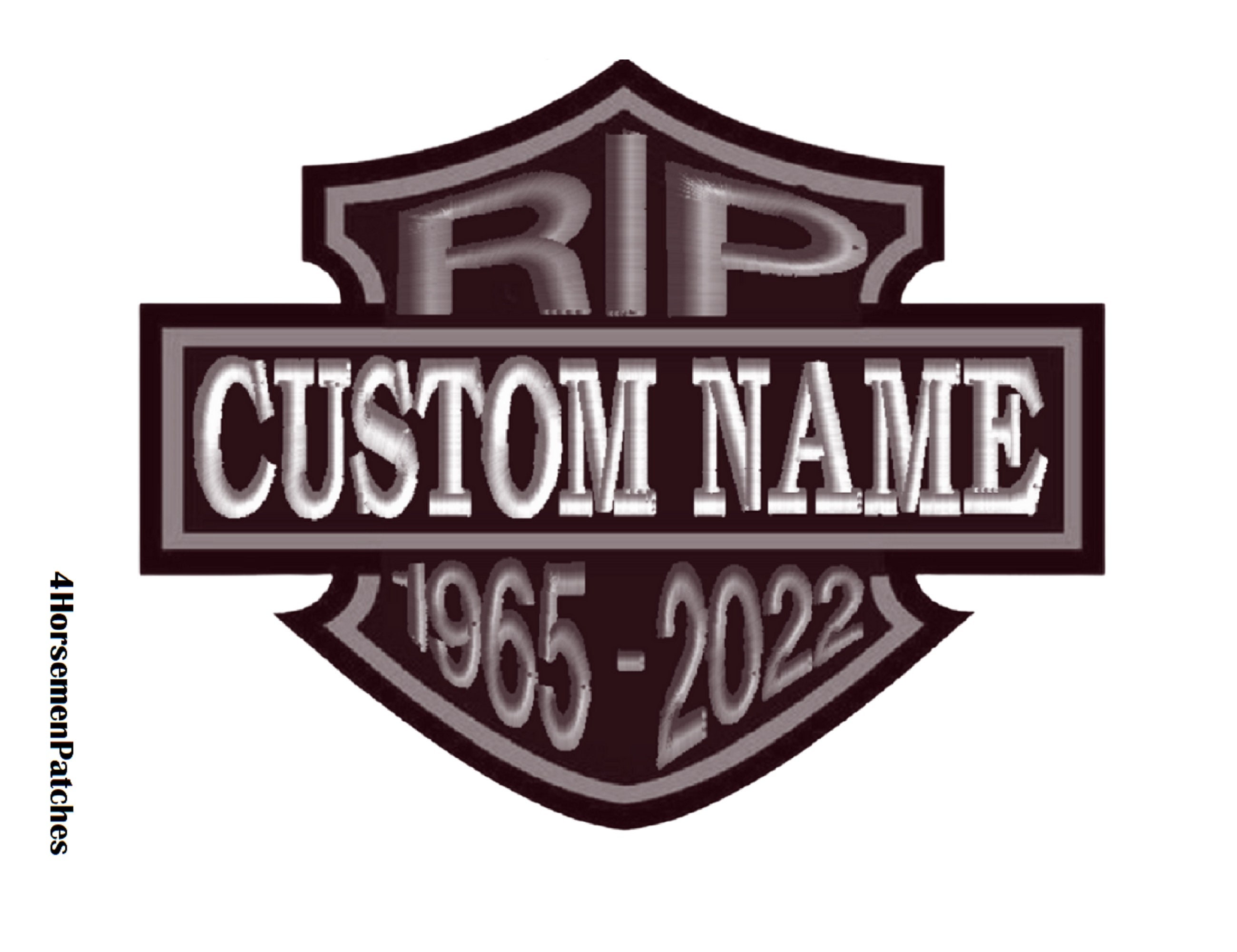 In Memory of Custom Biker Patch - Etsy