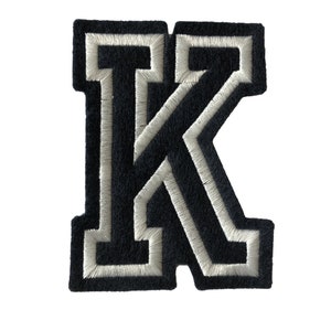 3.5" Iron on Letters * Letter Patches for Jackets * Custom Embroidered Varsity Outline for Soccer Moms