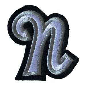 2&quot; Embroidered Letters * Letter Patches * Motorcycle Patches * Custom Iron on Numbers * Script Two Color