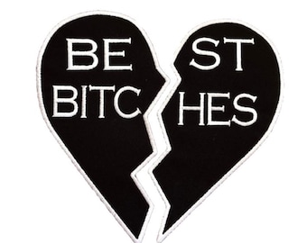 Patches for Jackets , Custom Back Patches Best Bitches 10" x 5.5"