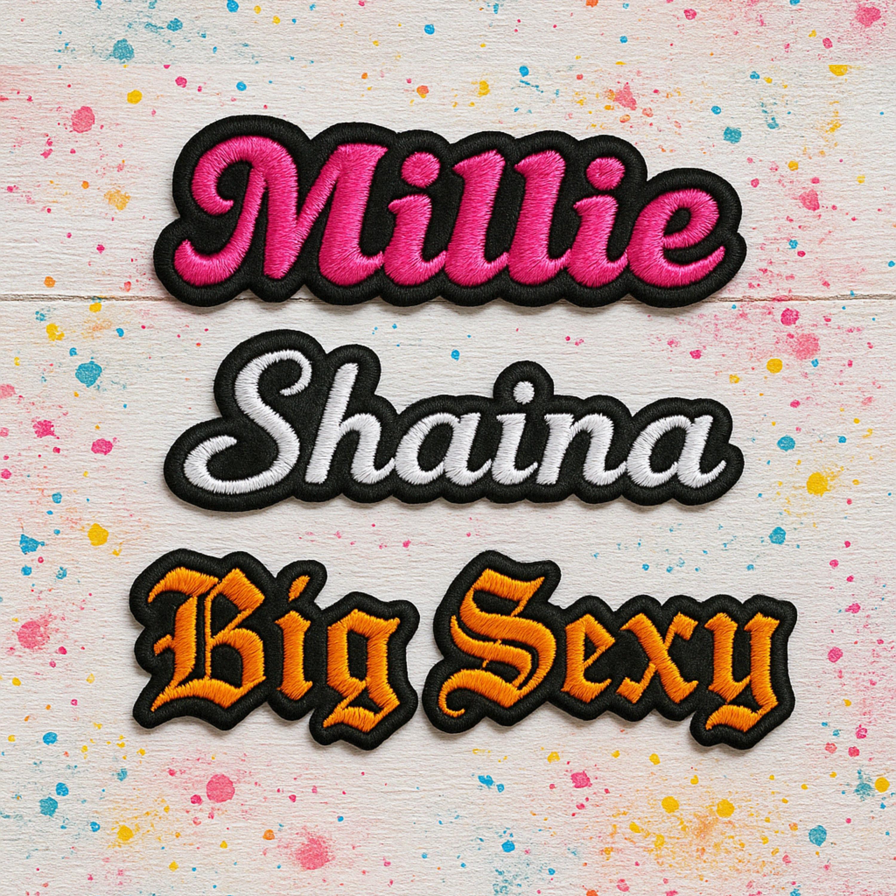 Custom Embroidered Name Patch: Iron-On Personalized Patches for Jackets, Backpacks and More! (3"-19")