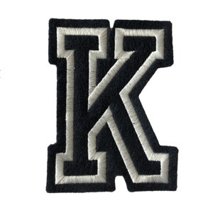2" IRON ON Varsity Letter PATCHES for Jeans and Denim Jackets and Wrestling Mom & School Spirit Shirts and High School Classroom Decor