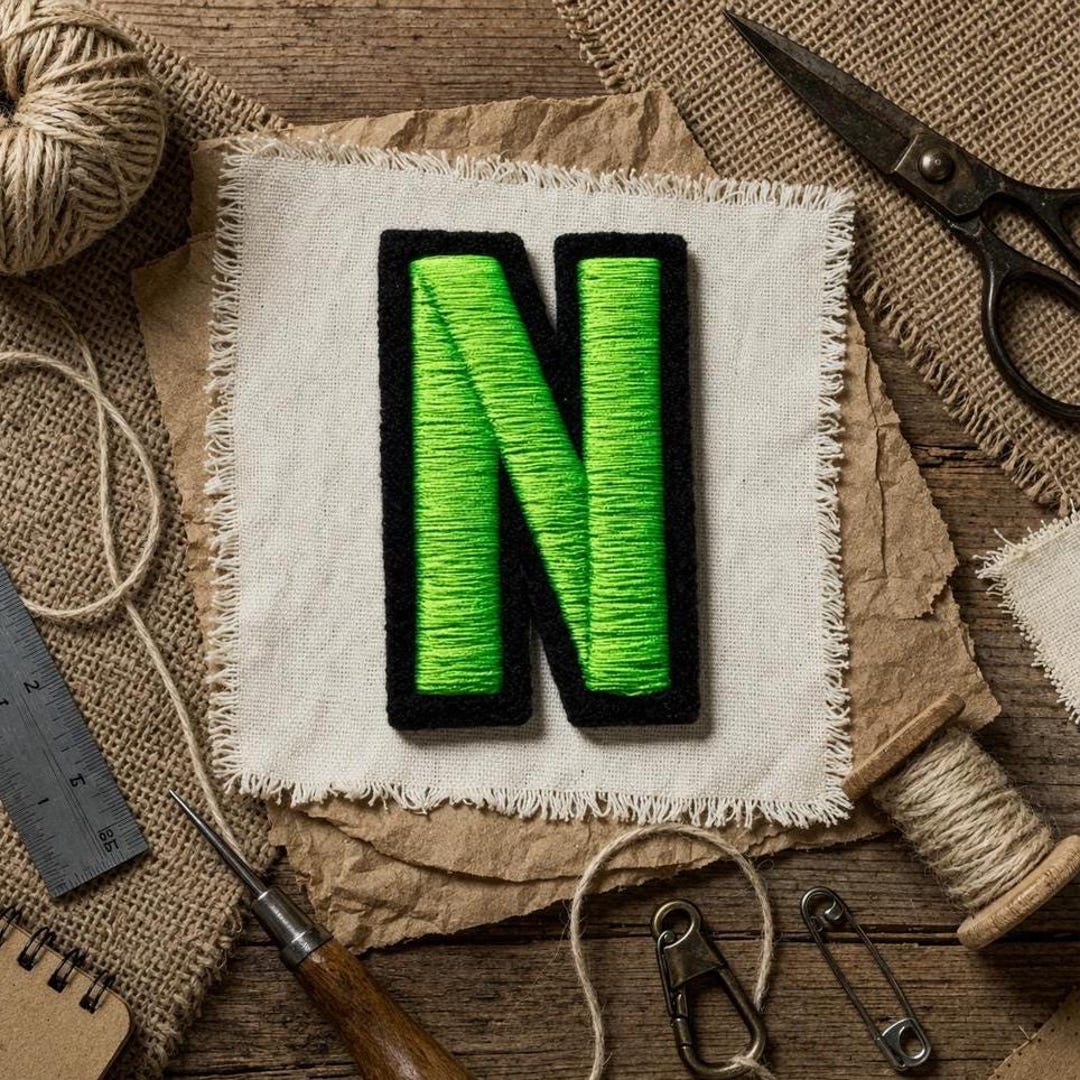 Custom Iron on Block Letter Patches, Embroidered Numbers for Crafts ...