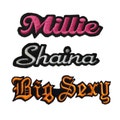 3&quot;-19&quot; CUSTOM NAME PATCH * Embroidered Iron on Personalized Patches for Denim Jean Bomber Jackets and Bridal Party Robes & Gifts