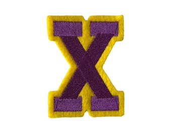 7" Iron on VARSITY LETTERMAN Letter & Number Patches for Jackets