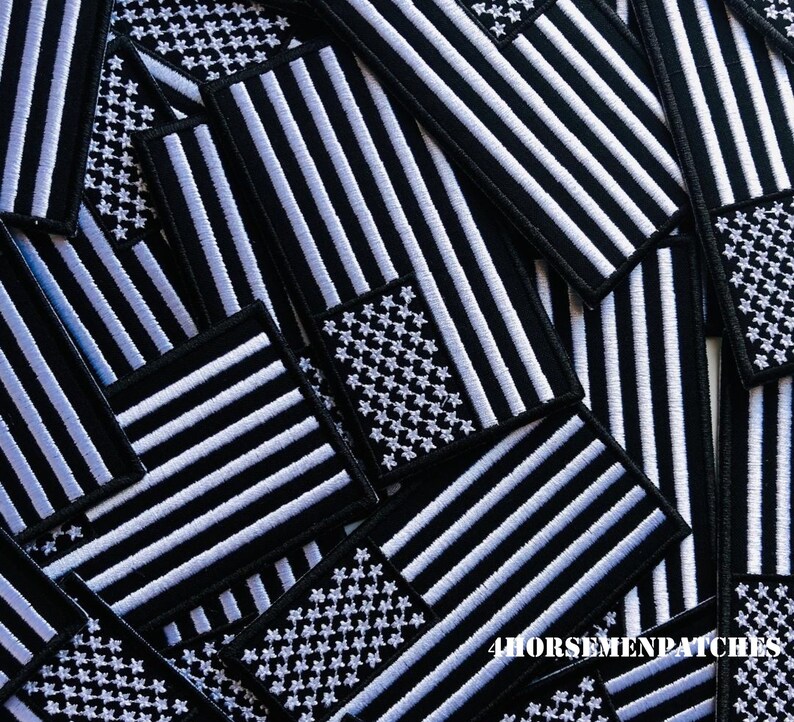 Denim 4.25 Custom AMERICAN FLAG Iron On Embroidered Patches for Army Jean /& Bomber Jackets and Jiu Jitsi Gi and Military Uniforms or Hats