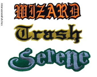 Custom Embroidered Name Patch: Iron-On Felt Applique
