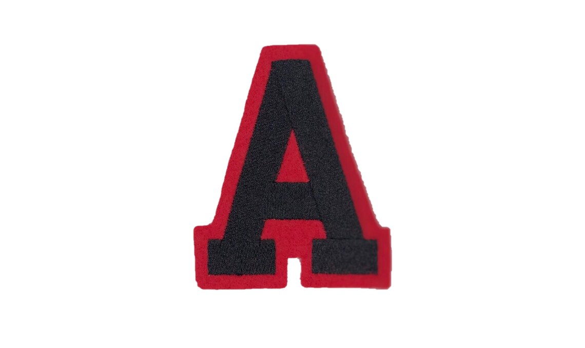 4 Iron on Letters Varsity Jacket Letter Patches for | Etsy