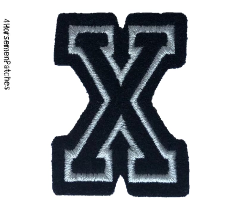 2 IRON ON Varsity Letter PATCHES for Jeans and Denim Etsy