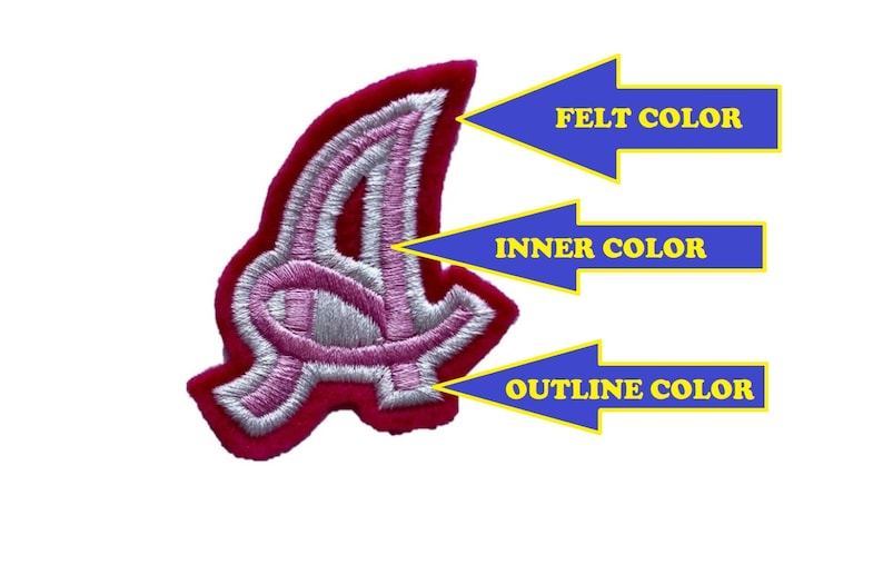 Iron on Letter Custom Patches for Jackets 3 Fun Script 2 Etsy